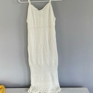 White Knit Dress